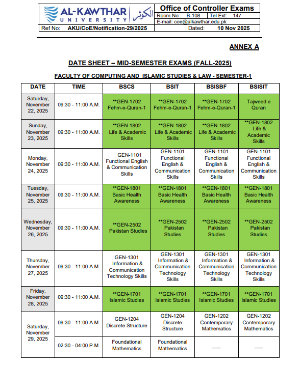 mid-semester-date-sheet-fall-2025